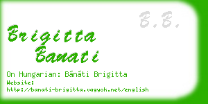 brigitta banati business card