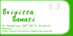 brigitta banati business card